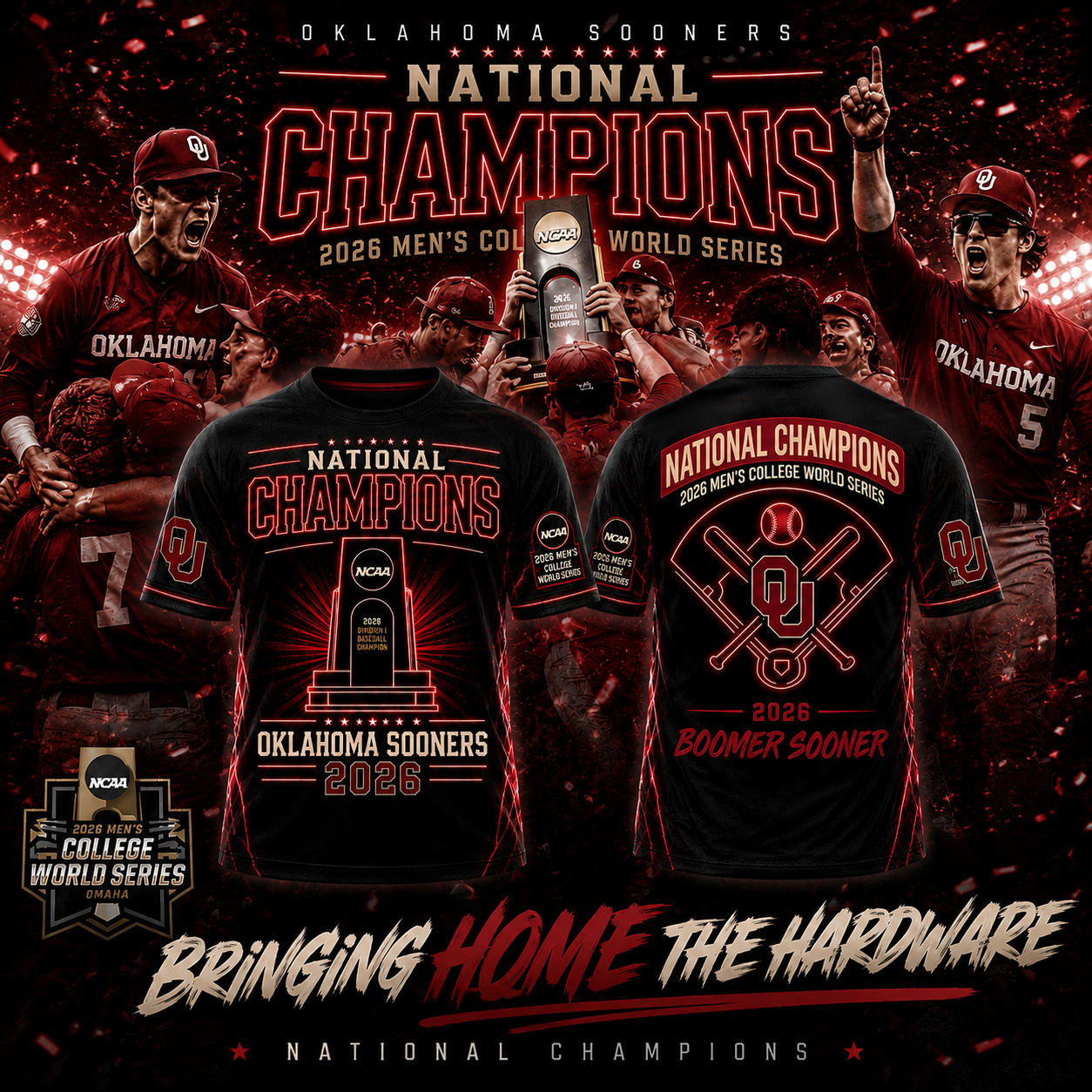 Oklahoma Sooners 2026 National Champions Shirt