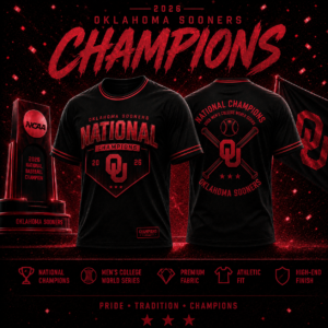 Oklahoma Sooners 2026 National Champions Shirt