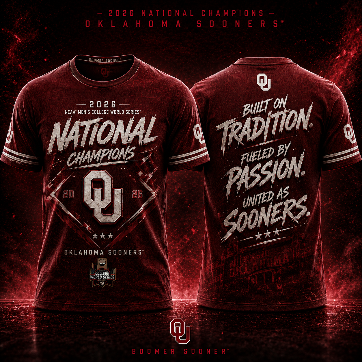 Oklahoma Sooners 2026 National Champions Shirt