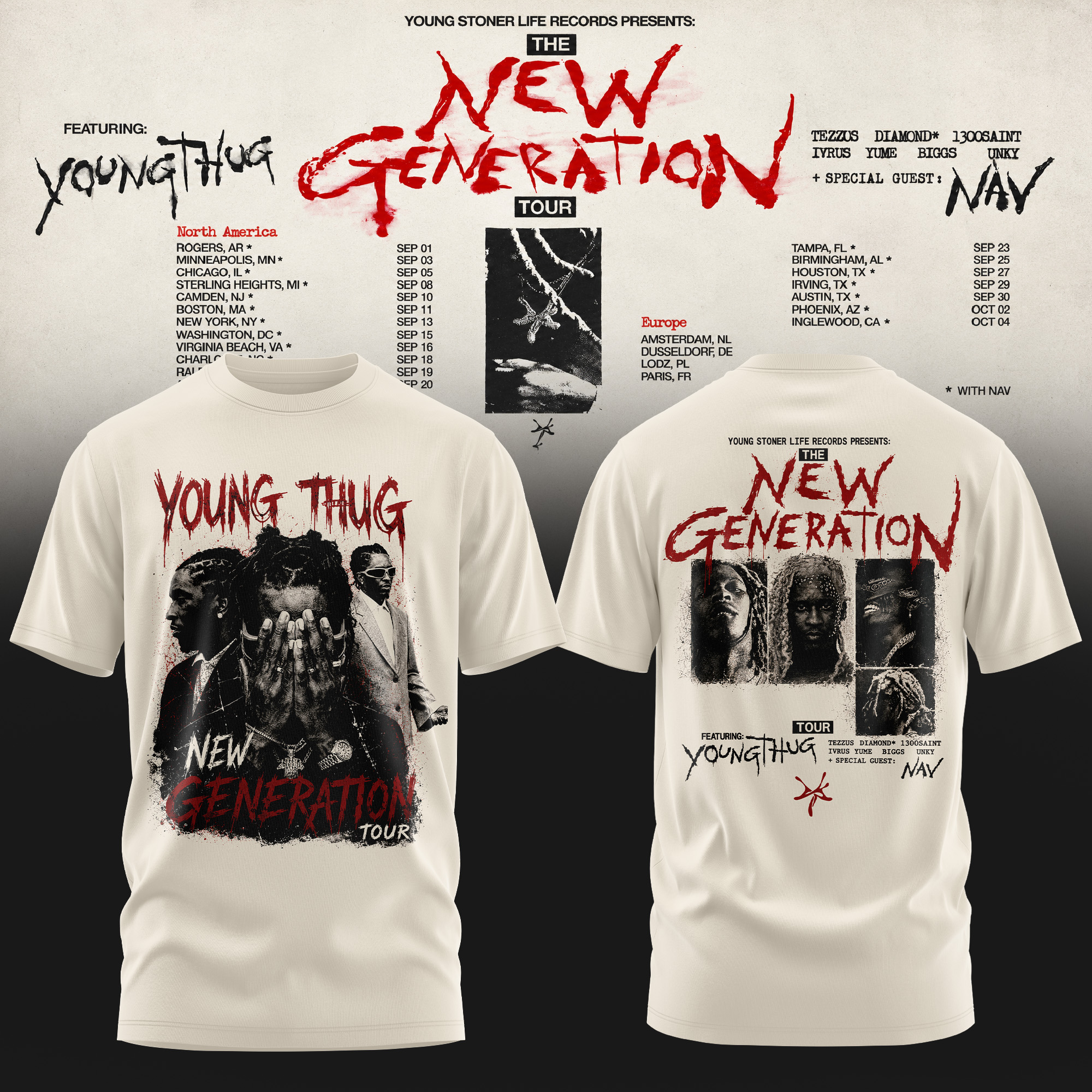 Young Thug The New Generation Tour 2026 Shirt – Hip Hop Fan Tee