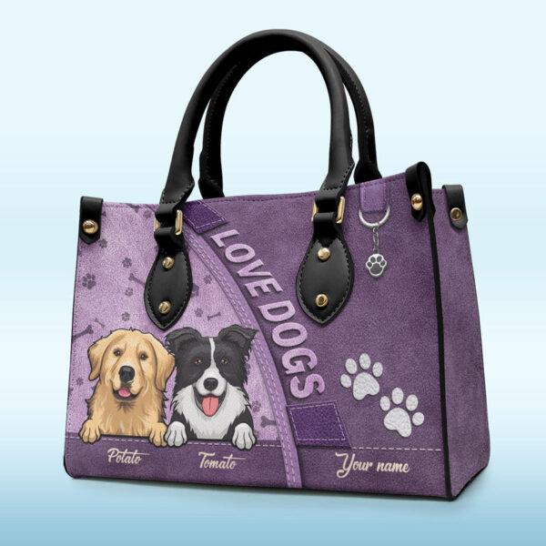 thumb-1_1_f40ecd05-d4f0-4bdd-bcaf-2b9ac7bc6a24-1.jpg My Pet Is My Therapy – Dog & Cat Personalized Custom Leather Handbag – Gift For Pet Owners, Pet Lovers